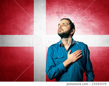 patriot man standing closeup portrait patriot man standing closeup portrait 23593479