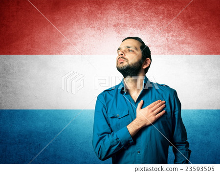 patriot man standing closeup portrait patriot man standing closeup portrait 23593505