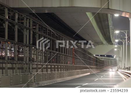 Rainbow Bridge · Lingang road coast Qinghai line · Night view of up line Rainbow Bridge · Lingang road coast Qinghai line · Night view of up line 23594239
