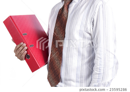 businessman holding a folder businessman holding a folder 23595286