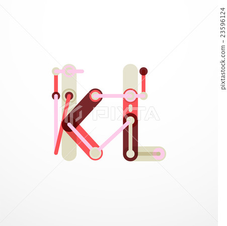Abstract line design letter logo Abstract line design letter logo 23596124
