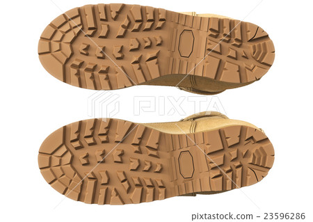 Military boots tread, bottom view Military boots tread, bottom view 23596286