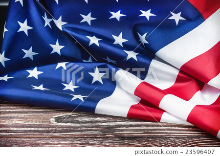 American flag Close-up American flag Close-up 23596407