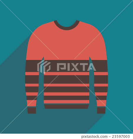 Flat icon with long shadow Men Sweater 23597003
