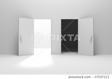 2 doors, open door, 2 options 2 doors, open door, 2 options 23597221