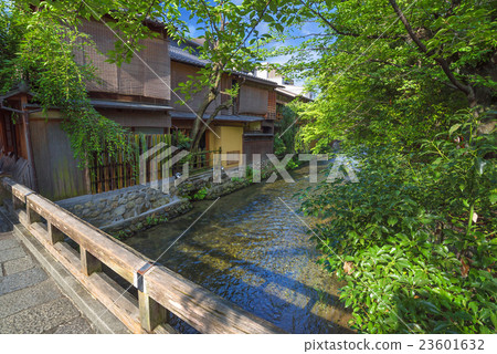 Scenery Of Gion Tatsumi Bridge Stock Photo