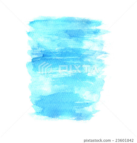 Bright blue watercolor texture image on white Bright blue watercolor texture image on white 23601842