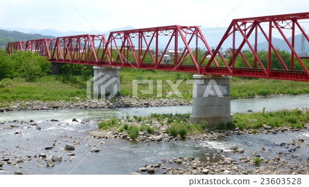 Ueda Electric Railway Separate Line Chikuma River Bridge Ueda Electric Railway Separate Line Chikuma River Bridge 23603528