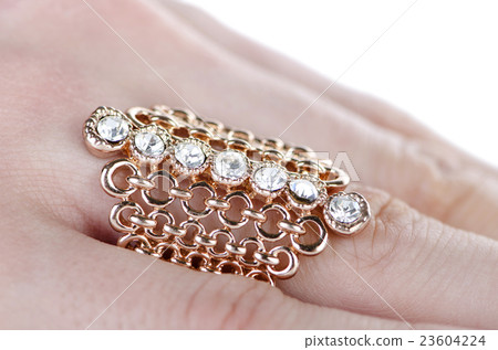 Jewellery ring worn on the finger 23604224
