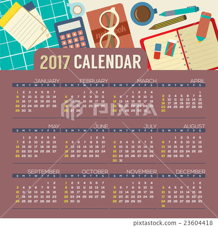 Top View Workplace 2017 Printable Calendar. Top View Workplace 2017 Printable Calendar. 23604418