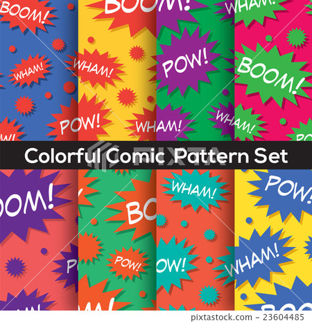 Comic Book Speech Bubbles Seamless Pattern. 23604485