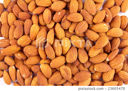 Close up almond nuts, 23605470