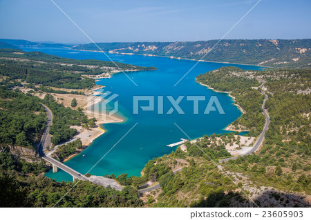 Verdon canyon and St.Croix Lake in Provence,France 23605903