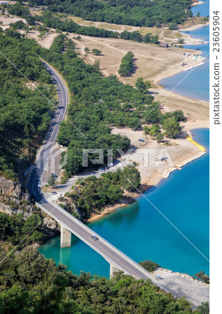 Verdon canyon and St.Croix Lake in Provence,France 23605904