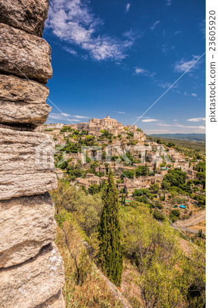 Famous old village Gordes in Provence in France Famous old village Gordes in Provence in France 23605920