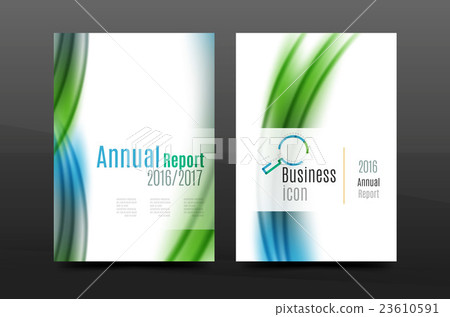 Wave pattern annual report business cover design Wave pattern annual report business cover design 23610591