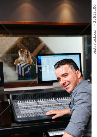 Recording a song 23612100