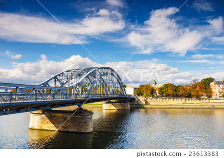 Vistula River in city center of Krakow, Poland Vistula River in city center of Krakow, Poland 23613383