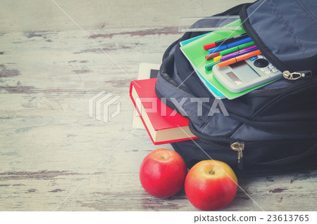 School backpack with supplies 23613765