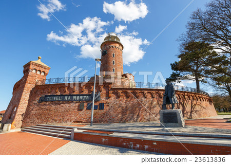 Harbor and the lighthouse in Kolobrzeg, Poland Harbor and the lighthouse in Kolobrzeg, Poland 23613836