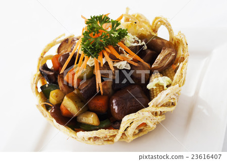 Stir-Fried Mixed Chinese Combination Fruits & Nuts 23616407