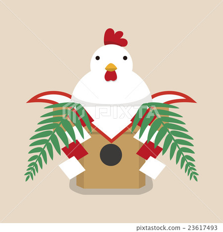 Chicken's Moko Cake Illustration 23617493
