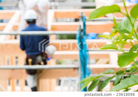 Building of Upper Building Construction Worker Carpenter Foundation Construction Housing Construction Foot Construction Construction My Home 23618098