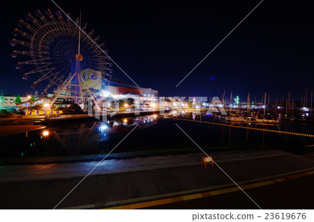 Night view of the harbor 23619676