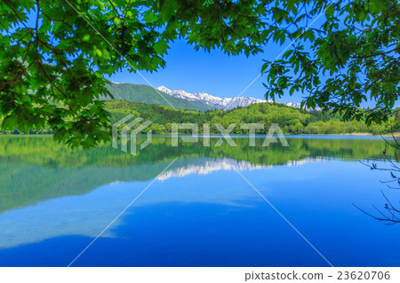 青木湖和雪山5 23620706