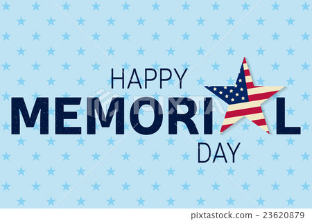 Happy Memorial Day greeting card.  23620879