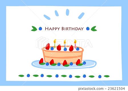 生日蛋糕（藍色） 23621504