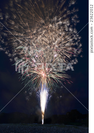 A big fireworks display in a small town A big fireworks display in a small town 23622012