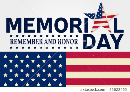 Happy Memorial Day greeting card.  23622463