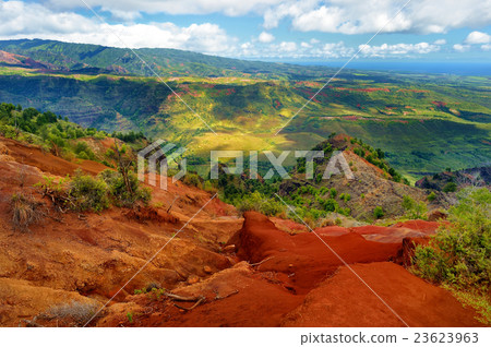 Stunning view into Waimea Canyon 23623963