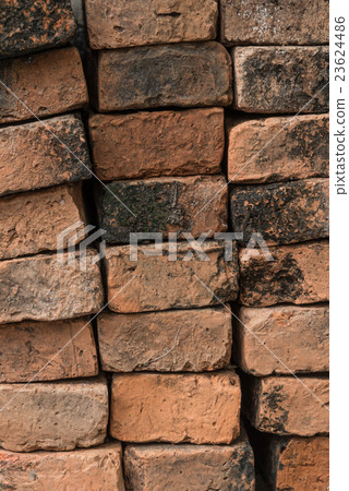close up stack of grunge brick background close up stack of grunge brick background 23624486