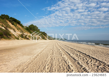 Baltic Sea Wide Sandy Beach in Chlapowo Baltic Sea Wide Sandy Beach in Chlapowo 23624665
