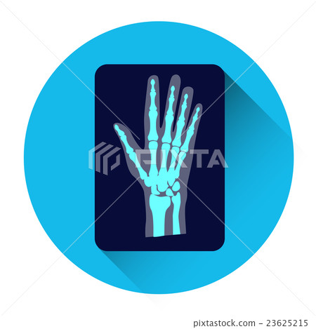 Hand X-ray Medicine Icon 23625215