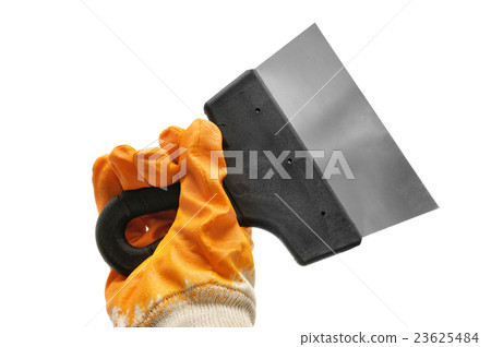 Building trowel in hand 23625484