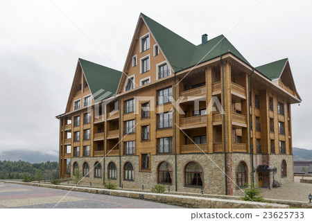new built hotel close to ski slope in Carpathians 23625733