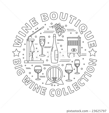 Winemaking, wine tasting graphic design concept Winemaking, wine tasting graphic design concept 23625797