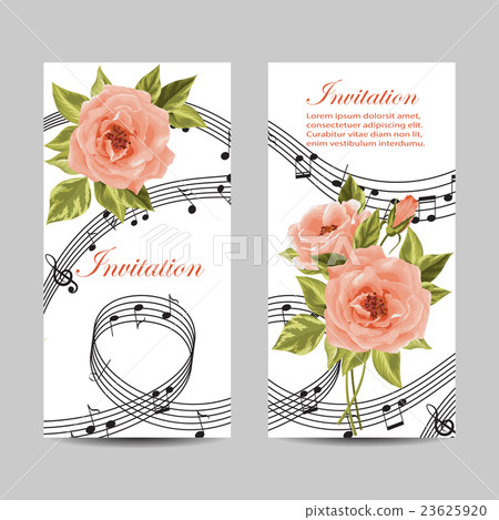 Set of wedding invitation cards design. Set of wedding invitation cards design. 23625920
