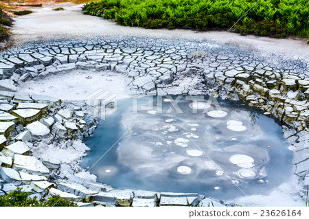Mud cauldron in legendary Valley of Geysers Mud cauldron in legendary Valley of Geysers 23626164