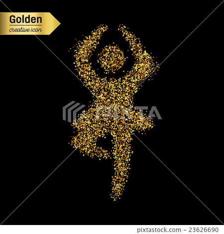 Gold glitter vector object Gold glitter vector object 23626690