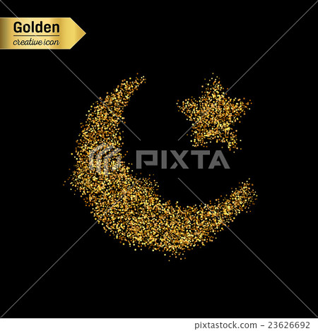 Gold glitter vector object 23626692