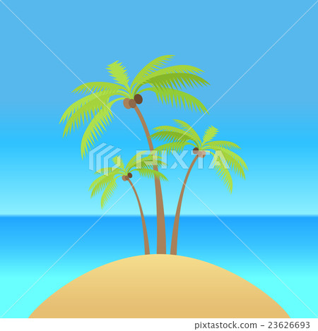 Palm Tree with Coconut Palm Tree with Coconut 23626693