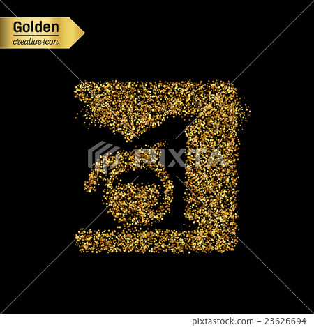 Gold glitter vector object Gold glitter vector object 23626694