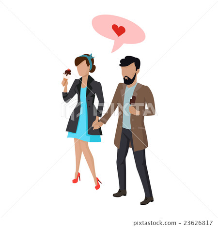 Couple in Love Vecror Illustration Couple in Love Vecror Illustration 23626817
