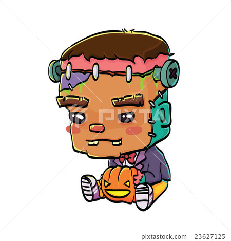 Cute Halloween Character - Frankenstein 23627125
