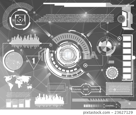 Abstract future, concept vector futuristic blue 23627129