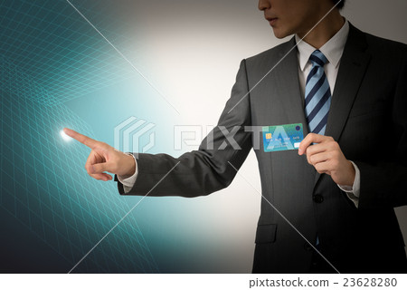 Touch panel operation, image of fingerprint authentication 23628280